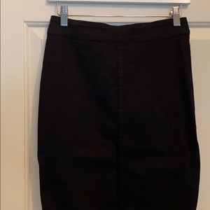 Aritzia The Castings black jean midi skirt